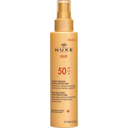 Nuxe Sun Milky Spray Fondant Haute Protection SPF50 Слънцезащитен млечен спрей за лице и тяло SPF50​​​​​​​, 150ml Promo -20%
