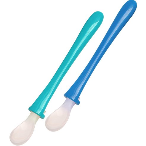Mam Primamma Silicone Spoon 6m+ Зелено - синьо 2 броя, код 821B