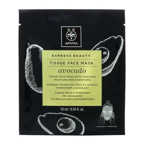 Apivita Подарък Express Beauty Tissue Face Mask Avocado Платена маска за лице с авокадо 10ml