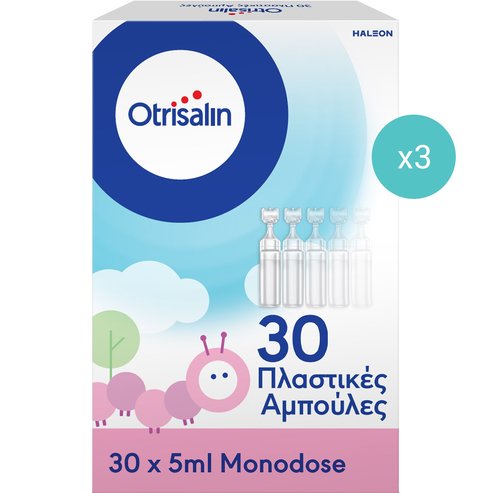 Otrisalin Комплект Sterile Nasal Solution in Ampoules 3x(30x5ml)