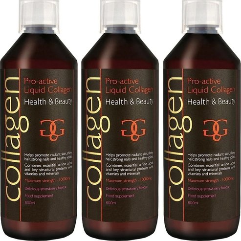 Collagen ProActive Комплект Колагенова напитка 1800мл (3х600мл) - 3 ягоди