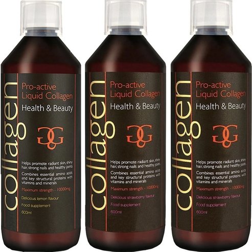 Collagen ProActive Комплект Орален колаген 1800ml - 1 Λимон + 2 Ягода