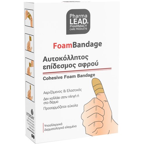 Pharmalead Foam Bandage 6cm x 1m, 1 Брой - Бежов