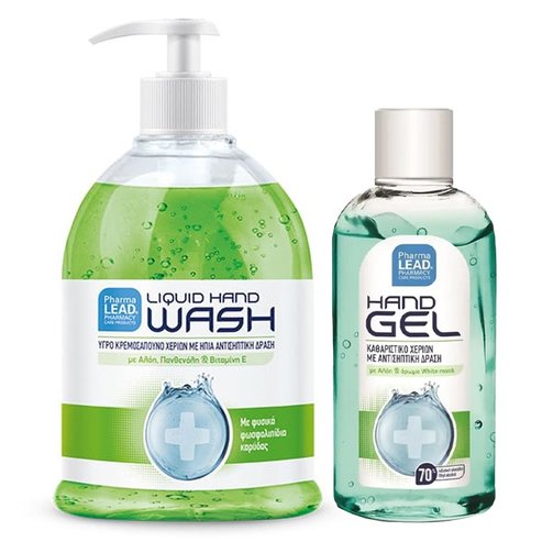 Pharmalead Комплект Подарък Liquid Hand Wash 330ml & Hand Gel 80ml 1 бр