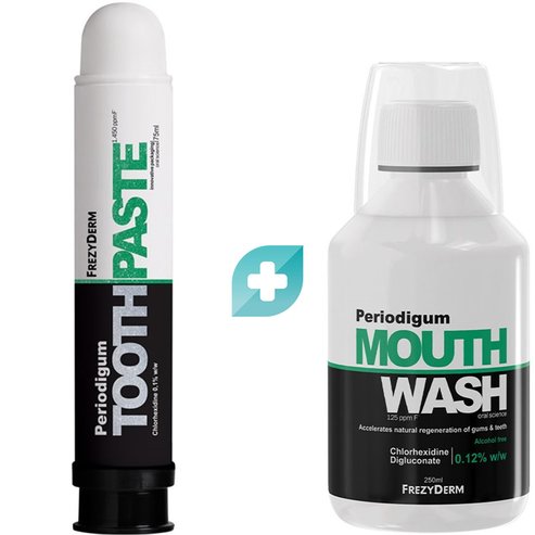 Frezyderm Комплект Periodigum Toothpaste 75ml & Periodigum Mouthwash 250ml