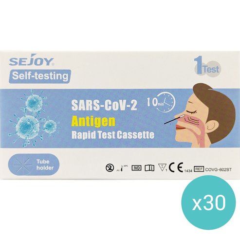 Σετ Sejoy SARS-CoV-2 Antigen Rapid Self Test 30 бр