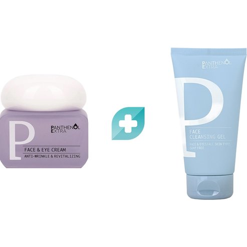 Medisei Panthenol Extra Promo Anti-Wrinkle & Revitalizing Face & Eye Cream 50ml & Подарък Face Cleansing Gel 50ml