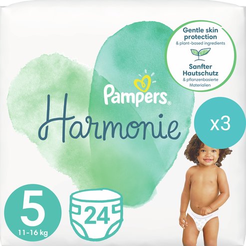 Pampers Комплект Harmonie No5 (11-16kg) 72 Пелени (3x24 Пелени)