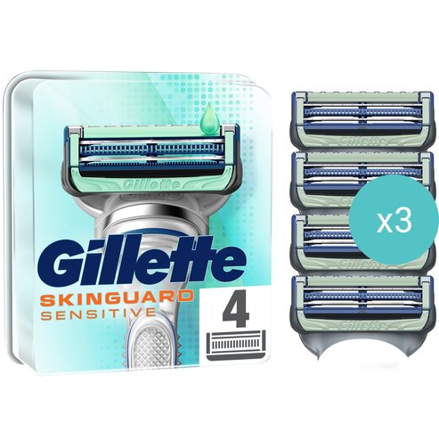 Gillette Комплект SkinGuard Sensitive 12 бр (3x4 бр)