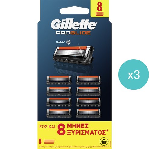 Gillette Комплект ProGlide Replacement Razors 24 бр (3x8 бр)