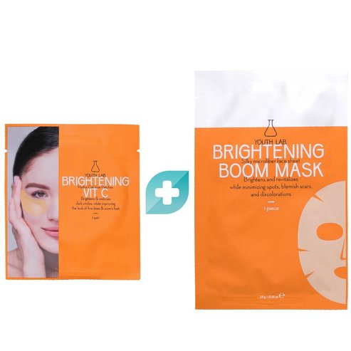 Комплект Подарък Youth Lab Brightening Boom Mask 1 бр & Brightening Vit C Eye Patch 1 Pair