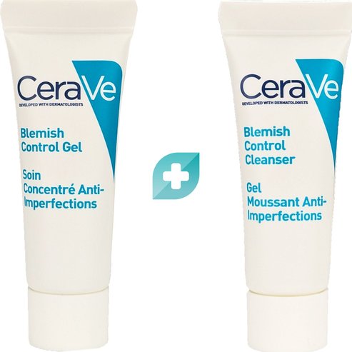 Cerave Подарък Комплект Blemish Control Cleanser Face Gel 5ml & Blemish Control Gel 3ml