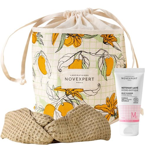 Novexpert Комплект Подарък Hydro-Biotic Milky Cleanser 30ml & Cotton Pouch 1 бр & Cotton Headband 1 бр