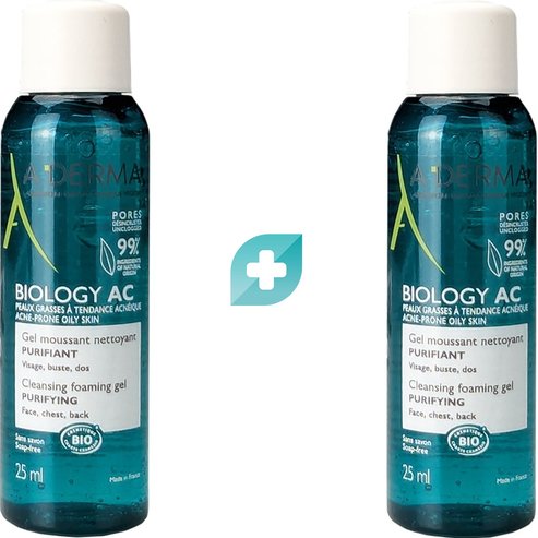 A-Derma Комплект Подарък Biology AC Cleansing Foaming Gel 50ml (2x25ml)