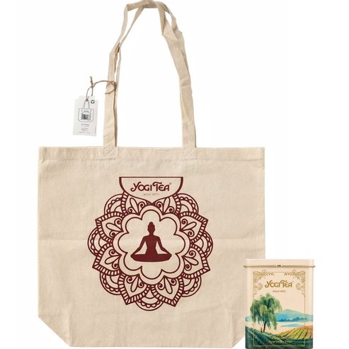 Yogi Tea Подарък Travel Tin Box 1 бр ή 1 брой платнена торбичка в произволна селекция за подаръци