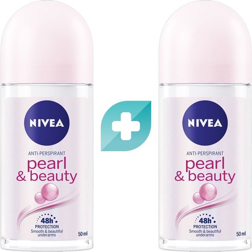 Nivea Комплект Pearl & Beauty Anti Perspirant Roll on Deo 100ml (2x50ml)