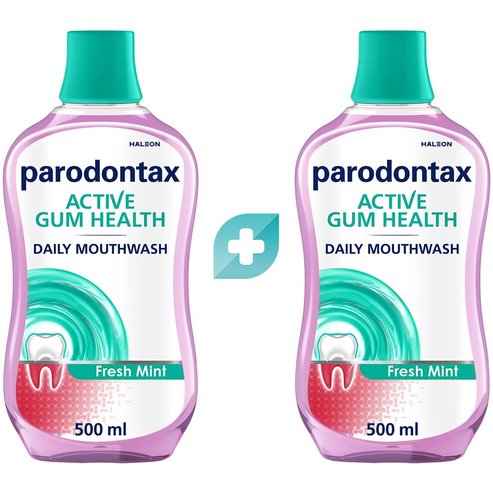Parodontax Комплект Active Gum Health Daily Mouthwash 1Lt  (2x500ml)
