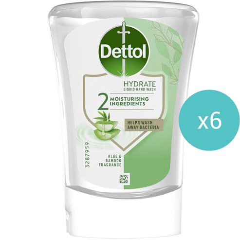 Комплект Dettol Hydrate Liquid Hand Wash No-Touch Refill 1,5Lt (250mlx6)
