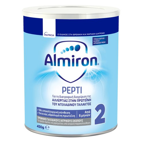Nutricia Almiron Pepti Νο 2 От 6 месеца с диагностицирана алергия към протеин от краве мляко 450gr