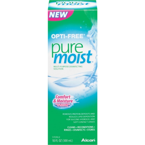 Alcon Opti-Free Pure Moist Течен разтвор за лещи  300ml
