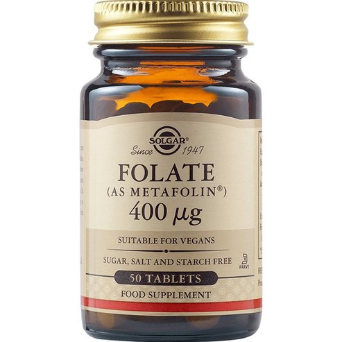 Solgar Folate (as Metafolin) 400μg, 50tabs