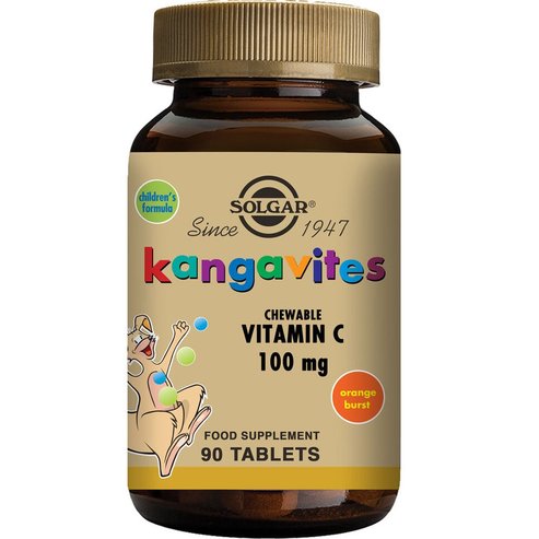 Solgar Kangavites Chewable Vitamin C 100mg, 90chew.tabs