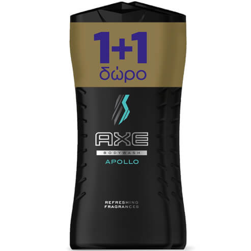 Axe Промо опаковка Apollo Bodywash XL 2x400ml 1+1 Подарък