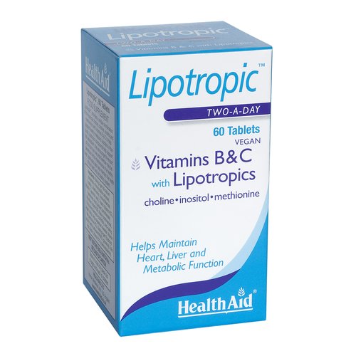 Health Aid Ливотропик  Витамин  B & C Подобрява метаболитна функция 60 таблетки