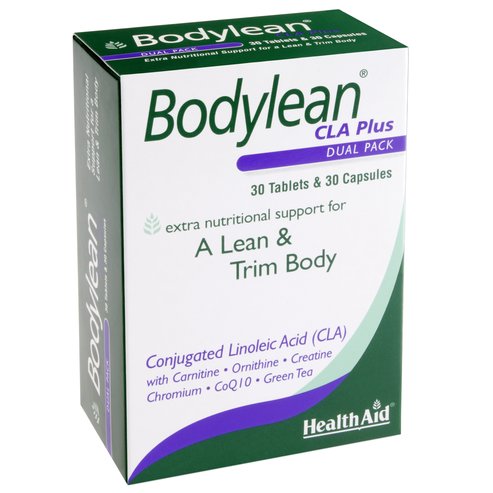 Health Aid Bodylean CLA Plus  намалява усещането за глад. 30 Capsules & 30 Tablets