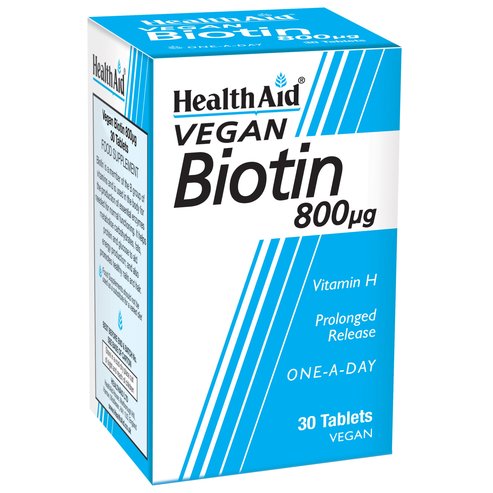Health Aid Biotin Bитамин Η 800μg 30 таблетки Биотин