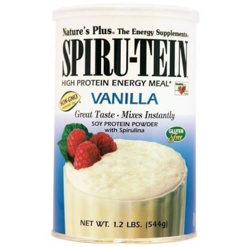 Natures Plus Spiru-Tein Shake 1,2lb Vanilia Хранителна добавка, пълноценна протеинова формула във вкус на ванилия 544gr