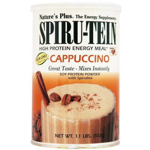 Natures Plus Spiru-Tein Shake 1,1lb Cappuccino Диетична добавка, пълноценна протеинова формула с вкус на капучино 512gr