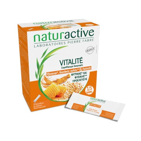 Naturactive Vitalite Естествена добавка за укрепване на имунитета и стимулиране на тялото по време на умора 15sachets