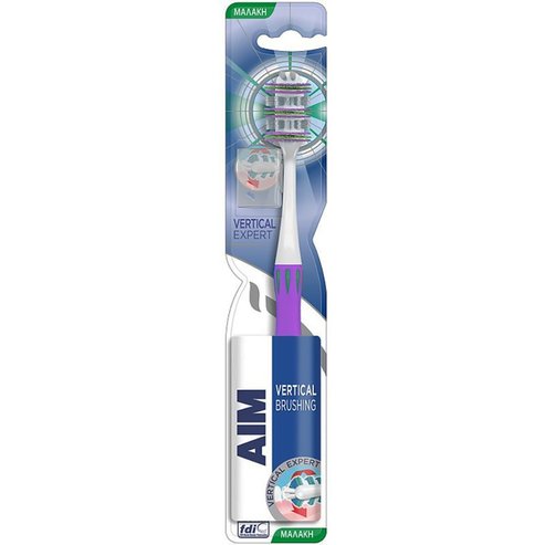 Aim Vertical Expert Toothbrush Soft 1 Парче - лилаво