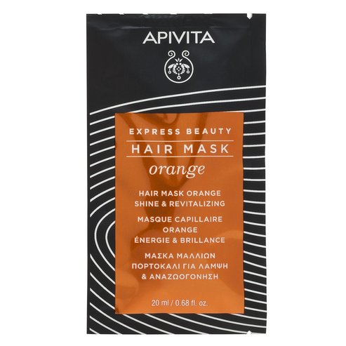 Маска за коса Apivita Express Beauty Hair Orange Shine & Revitalizing Shine маска за коса с портокал 20мл
