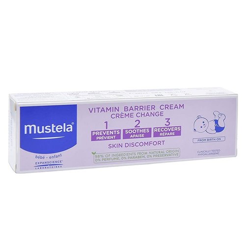 Mustela 123 Vitamin Barrier Cream Крем за смяна на пелени 100ml