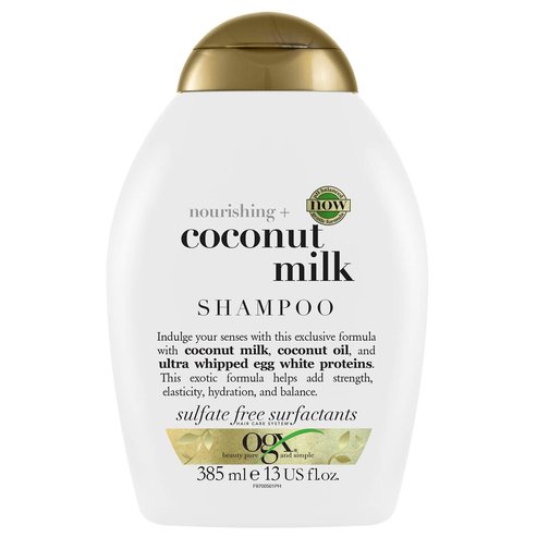 OGX Coconut Milk Shampoo Nourishing Подхранващ шампоан за здрава, здрава коса 385ml