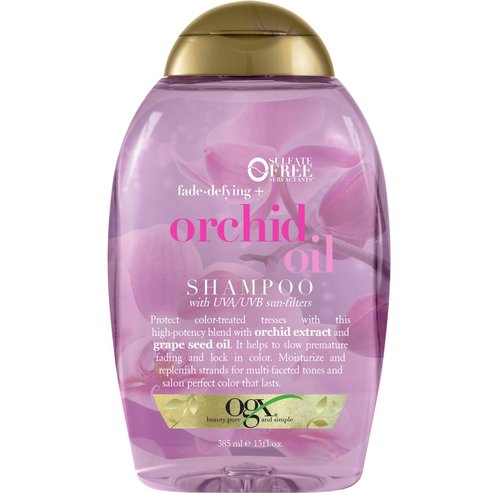 OGX Orchid Oil Shampoo Fade Defying Шампоан за цветна защита за боядисана коса 385ml