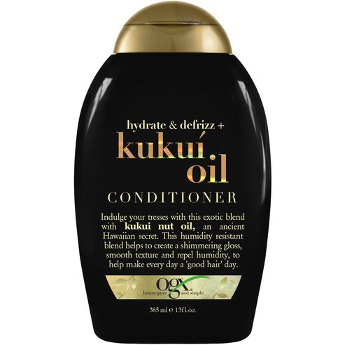 OGX Kukui Oil Conditioner Hydrate & Defrizz Омекотяващ овлажняващ крем за коса против накъдряване 385ml
