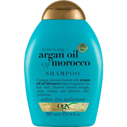 OGX Argan Oil of Morocco Shampoo Renewing Реконструиращ шампоан с арганово масло за нежна копринена коса 385ml