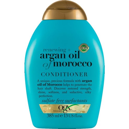 OGX Argan Oil of Morocco Conditioner Renewing Възстановяващ омекотяващ крем с арганово масло за нежна копринена коса 385ml