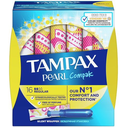 Tampax Compak Pearl Regular 16 бр