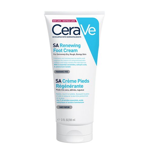 CeraVe SA Renewing Foot Cream Регенериращ крем за крака за много суха, груба, напукана кожа 88мл