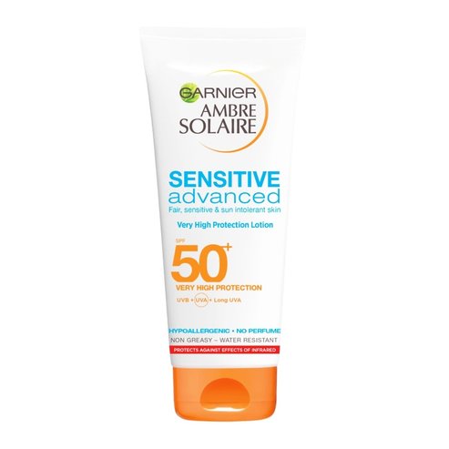 Garnier Ambre Solaire Sensitive Advanced емулсия Spf50 + Много висока слънцезащита за чувствителна кожа 200ml