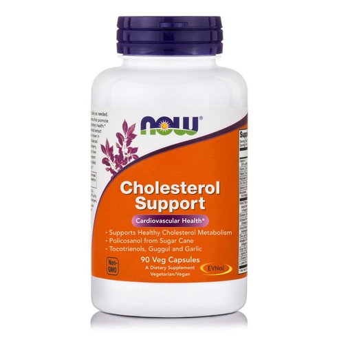 Now Foods Cholesterol Support Хранителна добавка за понижаване на холестерола и триглицеридите в тялото 90 VegCaps