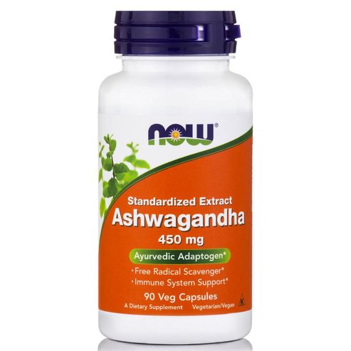 Now Foods Ashwagandha Standardized Extract за противовъзпалителен и антиоксидантен капацитет срещу свободните корен 450mg 90caps