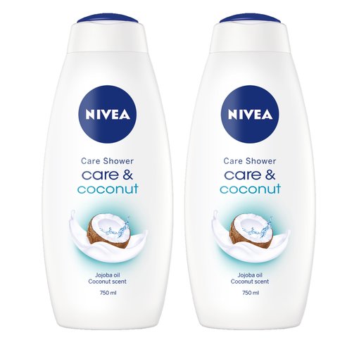 Nivea PROMO PACK Coconut & Jojoba Oil Shower Cream 2 x 750ml 1+1 GIFT