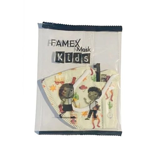 Famex Mask Kids Детски защитни маски за еднократна употреба FFP2 NR Cowboy 1 бр