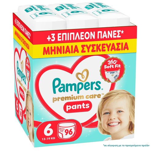 Pampers Premium Care Pants Monthly Pack No6 (13-19kg) Гащички-пелени 96 Броя