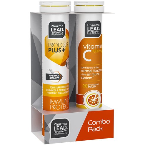 Pharmalead Promo Propolis Plus 20 Effer.tabs & Подарък Vitamin C 1000mg 20 Effer.tabs